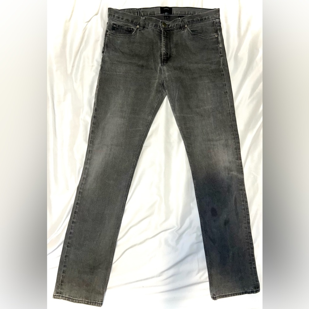Theory Raffi Slim Fit Gray Denim Jeans Men Size 33